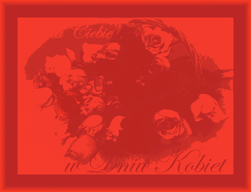 Bukiet czerwonych i różowych róż na dzień kobiet